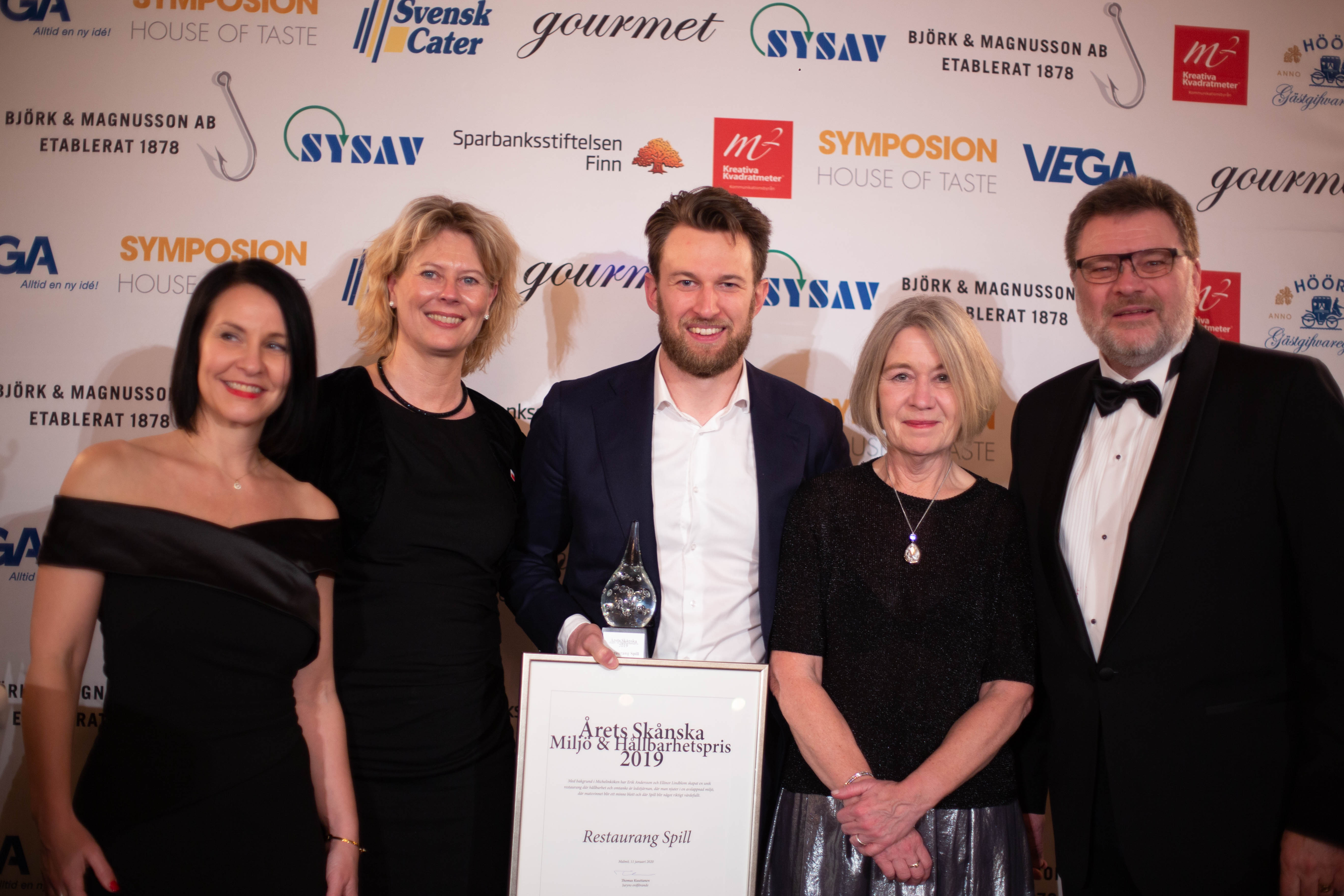 SPILL vann Skånska gastronomipriset Årets skånska miljö- och hållbarhetspris 2019.