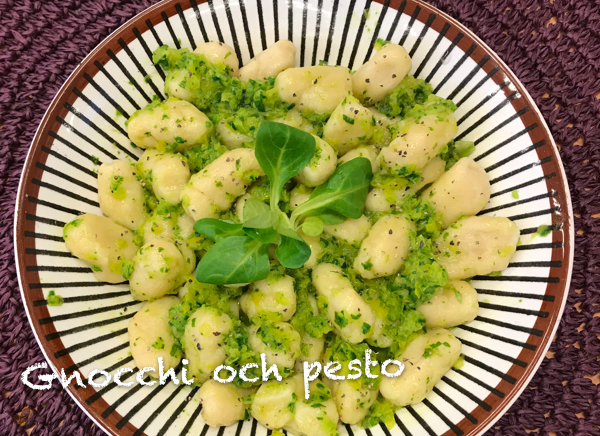 Gnocchi och pesto